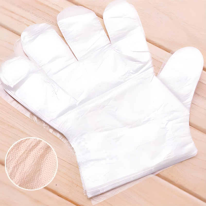 Guanti in HDPE bianco sporco impermeabili e resistenti all'olio Guanti in HDPE bianco sporco impermeabili e resistenti all'olio