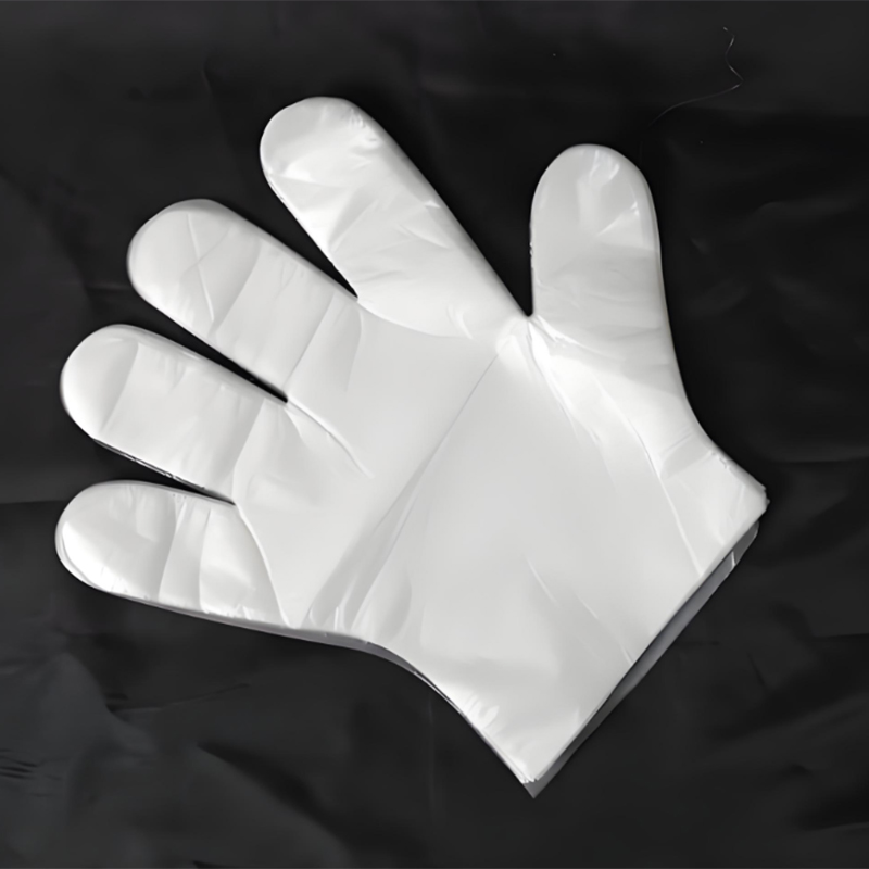 Guanti in HDPE bianco sporco impermeabili e resistenti all'olio Guanti in HDPE bianco sporco impermeabili e resistenti all'olio