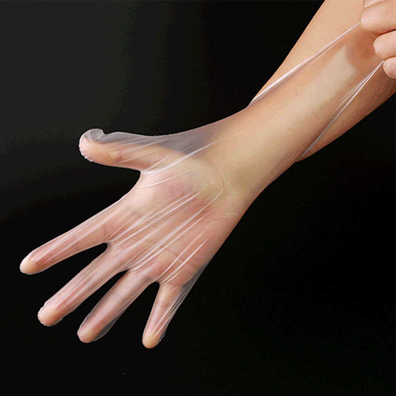 ‌‌‌Guanti ecologici e morbidi in TPE bianco sporco (texture opaca)